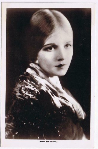 Celebrity Postcard RPPC Ann Harding Original 1930s Long Acre American Actor