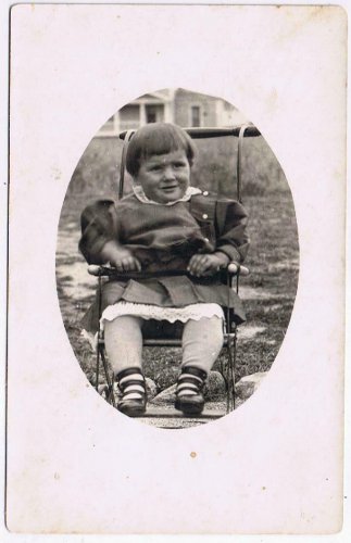 Ontario Postcard RPPC Child In Stroller London ON Early 1900s