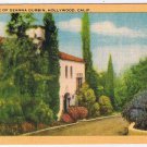 Celebrity Postcard Deanna Durbin Home Hollywood California Longshaw