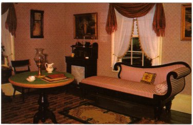 Ontario Postcard Morrisburg Upper Canada Village Parlor Doctor's House