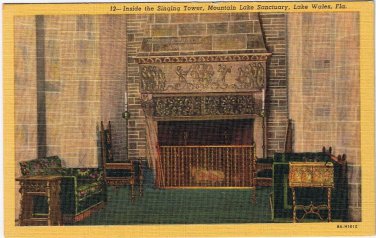 Postcard Inside Singing Tower Mountain Lake Sanctuary Lake Wales Florida