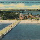 Postcard Clearwater City Pier Extending Gulf Of Mexico Clearwater Beach Florida