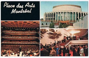Montreal Quebec Postcard Place des Arts Multi View
