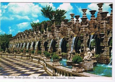 Florida Postcard Clearwater Kapok Tree Inn Exotic Italian Gardens