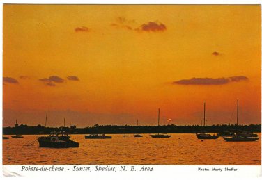 New Brunswick Postcard Shediac Pointe-du-chene Sunset