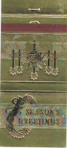 Matchbook Cover Port Washington State Bank Seasons Greetings