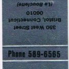 Matchbook Cover Justine's Hair Studio Bristol Connecticut