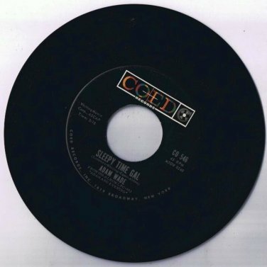 Adam Wade Take Good Care Of Her 45 rpm B Sleepy Time Gal Coed