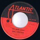 Phil Collins One More Night 45 rpm The Man With The Horn Canadian Pressing