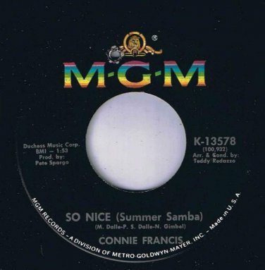 Connie Francis So Nice 45 rpm All The Love In The World