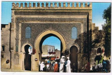Spain Postcard Fez Bab Boujeloud