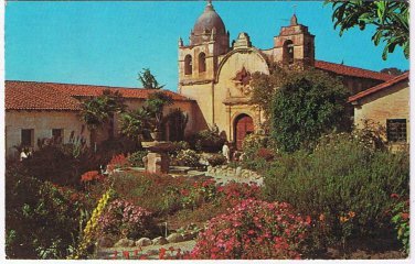 California Postcard Carmel Mission