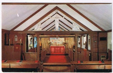 Massachusetts Postcard Cape Cod St Mary's Of The Harbor Episcopal Pulpit Altar
