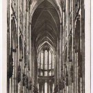 Germany Postcard Koln Cologne Rhine Dom Inneres