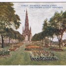 United Kingdom UK Postcard Edinburgh Princes St Gardens & Scott Monument