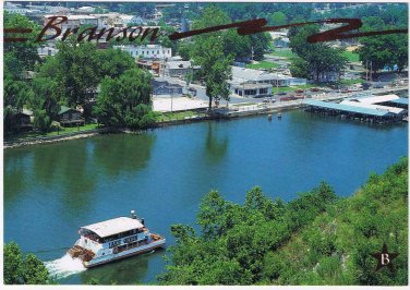 Missouri Postcard Branson Lake Taneycomo Waterfront