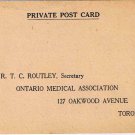 Ontario Postcard ON Medical Association Toronto General Hospital Diabetic Clinic
