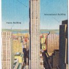 New York Postcard NYC Rockefeller Center RCA Times & International Buildings