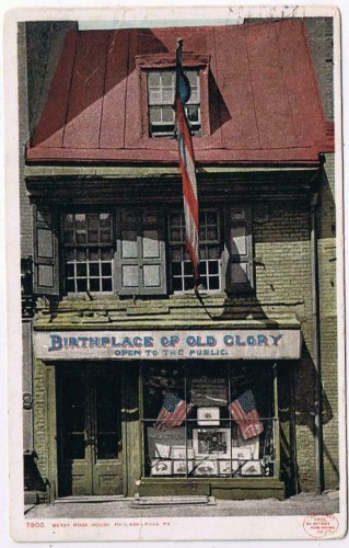 Postcard Betsy Ross House Philadelphia PA Birthplace Of Old Glory