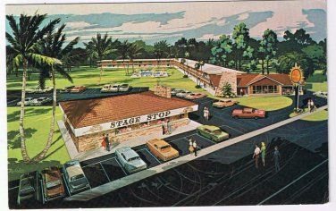 Postcard Quality Courts Motel Stage Stop Restaurant Silver Springs Florida