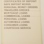 Matchbook Cover The First National Bank Eagle River Phelps Wisconsin