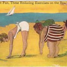 Postcard Great Fun These Reducing Exercises On The Beach Here