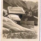 Germany Postcard RPPC Mountain Village Under Snow