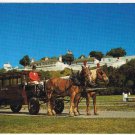 Michigan Postcard Mackinac Island Grand Hotel Bus Horses
