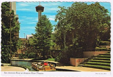 Postcard San Antonio River At Arneson River Theatre Texas