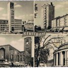 Germany Postcard Stuttgart Neues Rathaus Rotwegstedlung Bahnhof Staatstheater