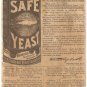 Advertisment Warner's Safe Cure Yeast Tis Health I Give To Thee 1887