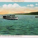 Watkins Glen New York Postcard Seneca Lake Boat Landing Curteich A-79397 1919