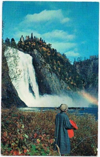Quebec Canada Postcard Montmorency Falls