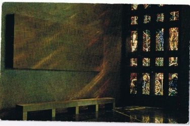 England Postcard Coventry Cathedral Carved Prayer Panel