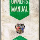 Ford Motors 1954 Owner's Manual 62 Pages