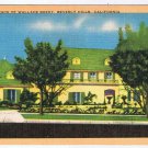 Celebrity Postcard Wallace Beery Home Beverly Hills California Longshaw