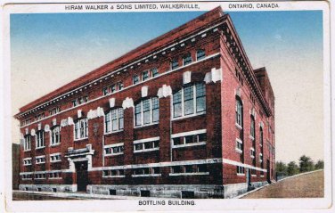 Ontario Postcard Walkerville Bottling Building Hiram Walker & Sons