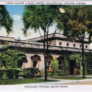 Ontario Postcard Walkerville Distillery Offices South Front Hiram Walker & Sons