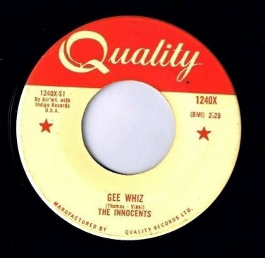 Innocents Gee Whiz 45 rpm Please Mr Sun