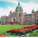 British Columbia Postcard Victoria Parliament Buildings Copper Dome