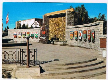 British Columbia Postcard Victoria Confederation Garden Court