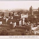 Postcard RPPC Tower Of London Showing Tower Bridge London UK