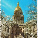 Colorado Postcard Denver Colorado State Capitol In Winter