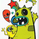 Art Postcard Amoebic Cartoon Characters