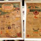 Sheraton Hotel Daytona Beach 1967 2 Framed Menus Family Table Beanery Snack Bar