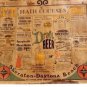 Sheraton Hotel Daytona Beach 1967 2 Framed Menus Family Table Beanery Snack Bar