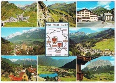 Switzerland Postcard Drei Passe Fahrt Tirol West Arlbergpass Flexenpass Fernpass