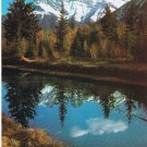 Alberta Postcard Banff Three Sister Mountains