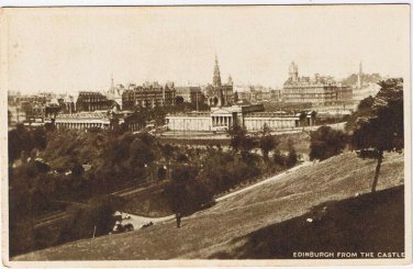Postcard Edinburgh From The Castle