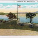 Postcard Looking South From Fort Ticonderoga New York